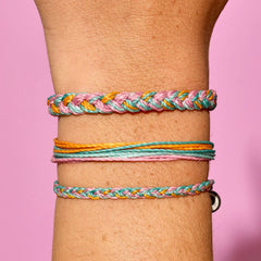 Canary Multi Mini Braided Bracelet