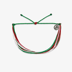 Red, Green & White Bracelet