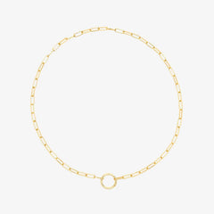 Harper Round Charm Chain Necklace