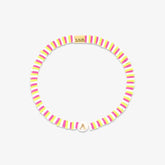 Raspberry Alphabet Stretch Bracelet