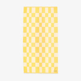 Yellow & White Checkerboard Towel