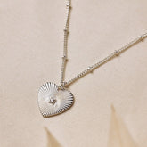 Sunburst Heart Necklace
