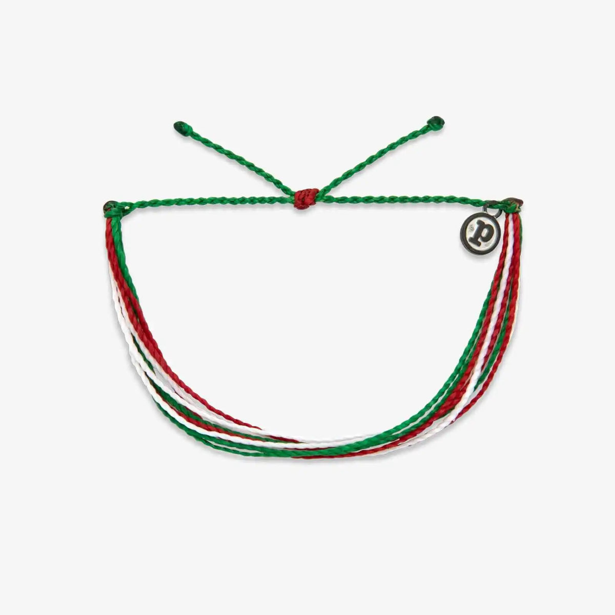 Red, Green & White Bracelet