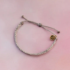 Light Grey Mini Braided Bracelet