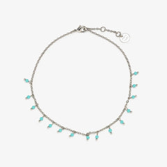 Floating Gemstone Anklet