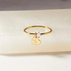 Engravable Heart Ring