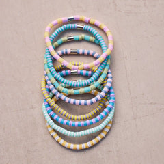 Vacation Vibes Bright Stretch Bracelet Set of 8