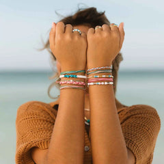 Undertow Enamel Bead Charm Bracelet