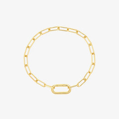 Harper Oval Charm Chain Bracelet