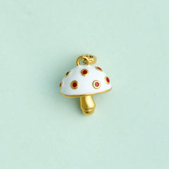 Harper Enamel Mushroom Statement Charm