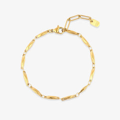 Faceted Bar Chain Bracelet