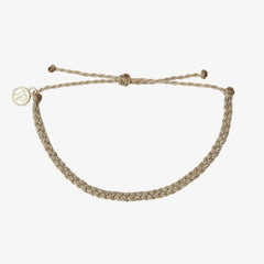 Light Grey Mini Braided Bracelet
