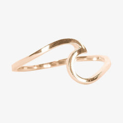 Rose Gold Wave Ring
